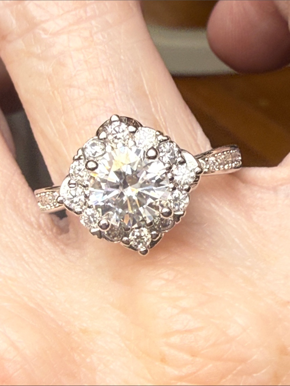 GRA CERTIFIED MOISSANITE DIAMOND 1.5CT 925 Sterling Silver New